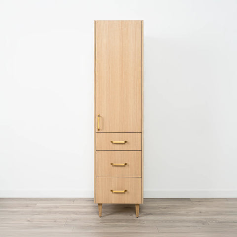 Ashbury Natural White Oak Linen Cabinet