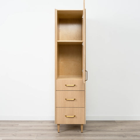 Ashbury Natural White Oak Linen Cabinet
