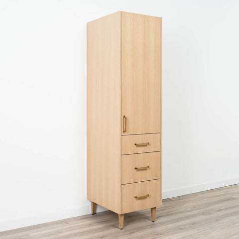Ashbury Natural White Oak Linen Cabinet