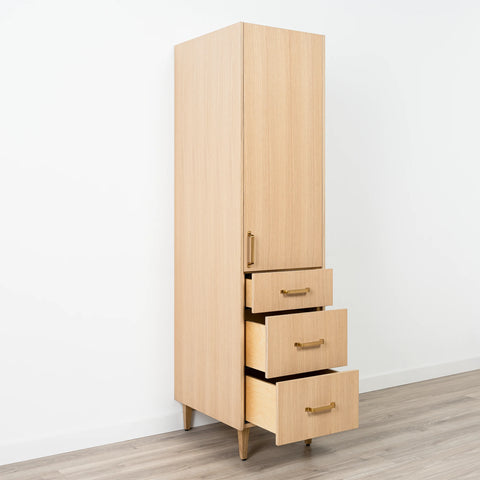 Ashbury Natural White Oak Linen Cabinet