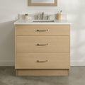 
                  
                    Ashbury SLIM 36" Natural White Oak Bathroom Vanity - All Drawers Teodor Bathroom Vanity Canada
                  
                