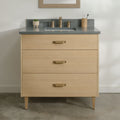 
                  
                    Ashbury SLIM 36" Natural White Oak Bathroom Vanity - All Drawers Teodor Bathroom Vanity Canada
                  
                