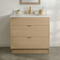 
                  
                    Ashbury SLIM 36" Natural White Oak Bathroom Vanity - All Drawers Teodor Bathroom Vanity Canada
                  
                