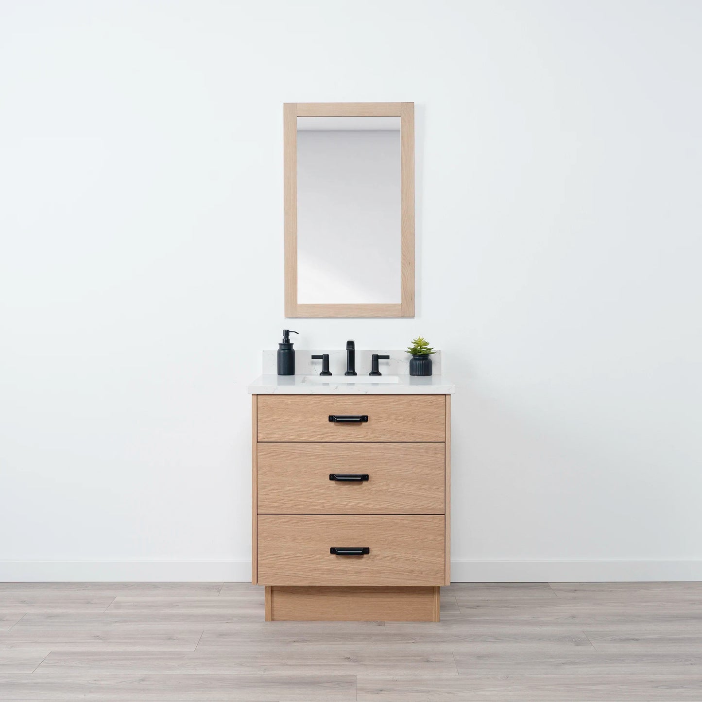 Ashbury 30" Natural White Oak Bathroom Vanity