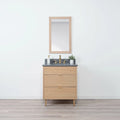 
                  
                    Ashbury SLIM 30" Natural White Oak Bathroom Vanity - All Drawers Teodor Bathroom Vanity Canada
                  
                