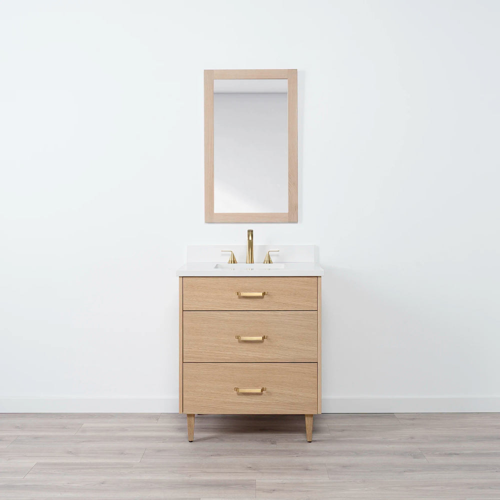 
                  
                    Ashbury 30" Natural White Oak Bathroom Vanity - All Drawers
                  
                