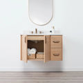 
                  
                    Ashbury SLIM 36" Wall Mount Natural White Oak Bathroom Vanity, Left Sink Teodor Bathroom Vanity Canada
                  
                