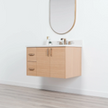 
                  
                    Ashbury SLIM 36" Wall Mount Natural White Oak Bathroom Vanity, Right Sink Teodor Bathroom Vanity Canada
                  
                