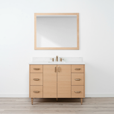 Ashbury 48" Natural White Oak Bathroom Vanity