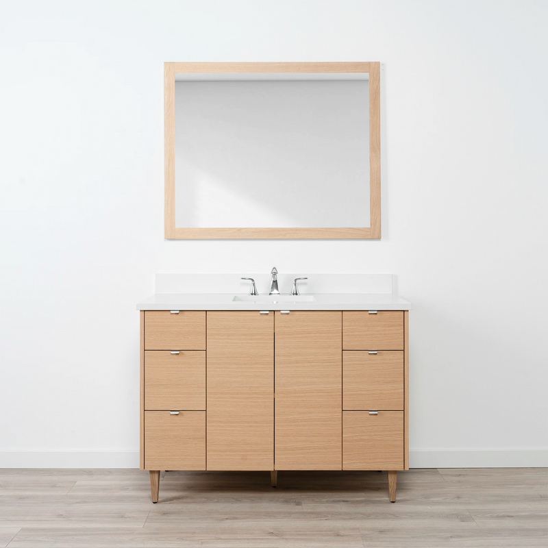 Ashbury 48" Natural White Oak Bathroom Vanity