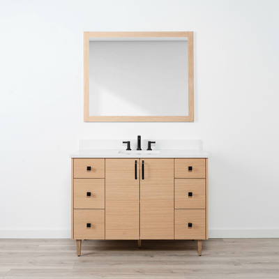 Ashbury 48" Natural White Oak Bathroom Vanity