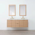 
                  
                    Ashbury SLIM 60" Wall Mount Natural White Oak Bathroom Vanity, Double Sink Teodor Bathroom Vanity Canada
                  
                