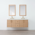 
                  
                    Ashbury SLIM 60" Wall Mount Natural White Oak Bathroom Vanity, Double Sink Teodor Bathroom Vanity Canada
                  
                