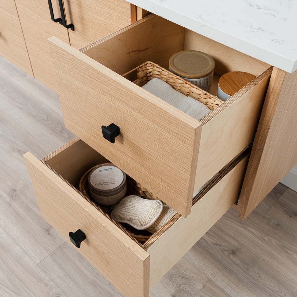 
                  
                    Ashbury 60" Wall Mount Natural White Oak Bathroom Vanity
                  
                