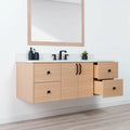 
                  
                    Ashbury SLIM 60" Wall Mount Natural White Oak Bathroom Vanity Teodor Bathroom Vanity Canada
                  
                