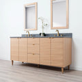 
                  
                    Ashbury SLIM 72" Natural White Oak Bathroom Vanity, Double Sink Teodor Bathroom Vanity Canada
                  
                