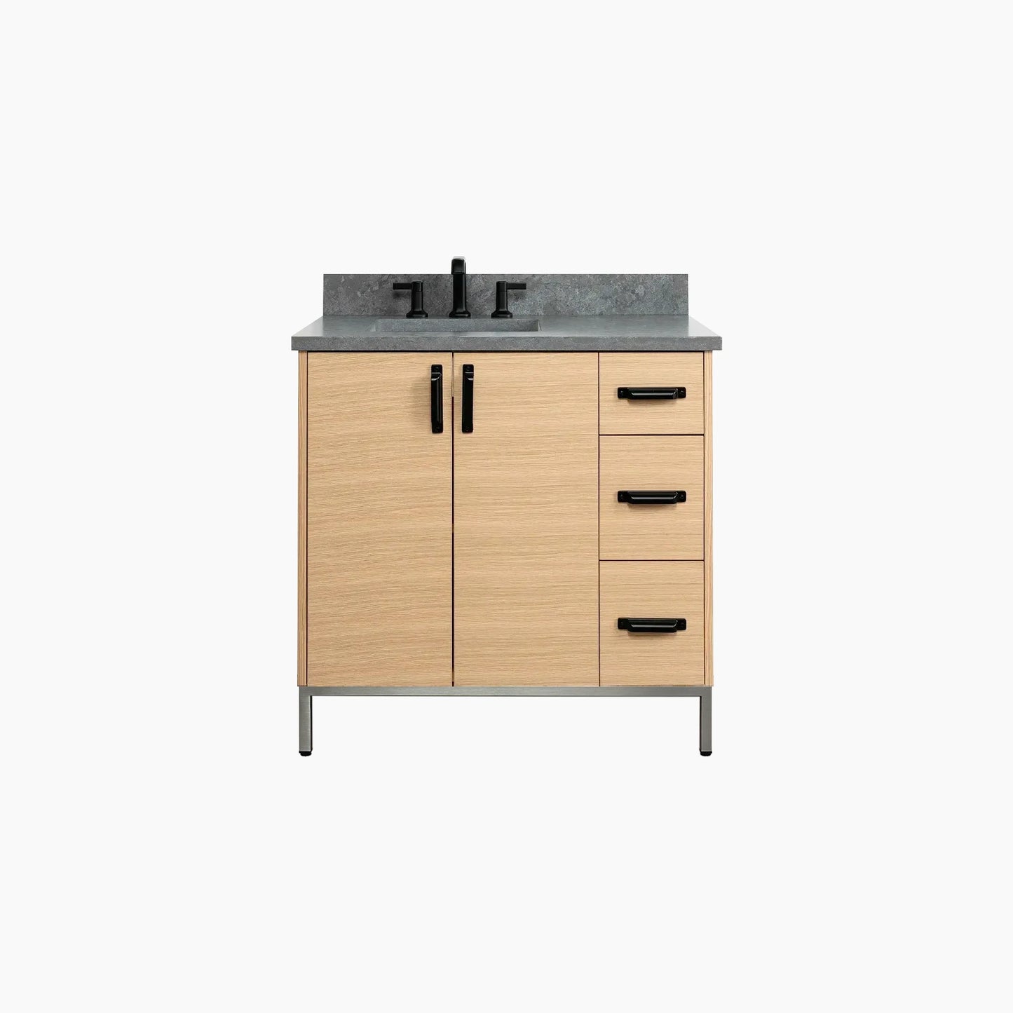 
                  
                    Ashbury 36" Natural White Oak Bathroom Vanity, Left Sink
                  
                
