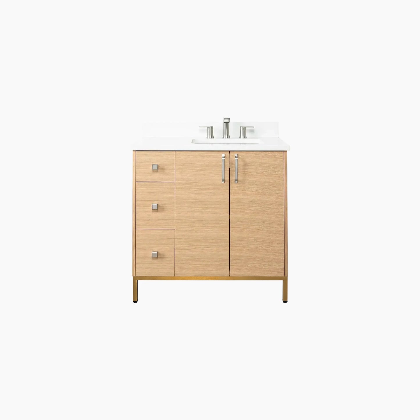 
                  
                    Ashbury 36" Natural White Oak Bathroom Vanity, Right Sink
                  
                