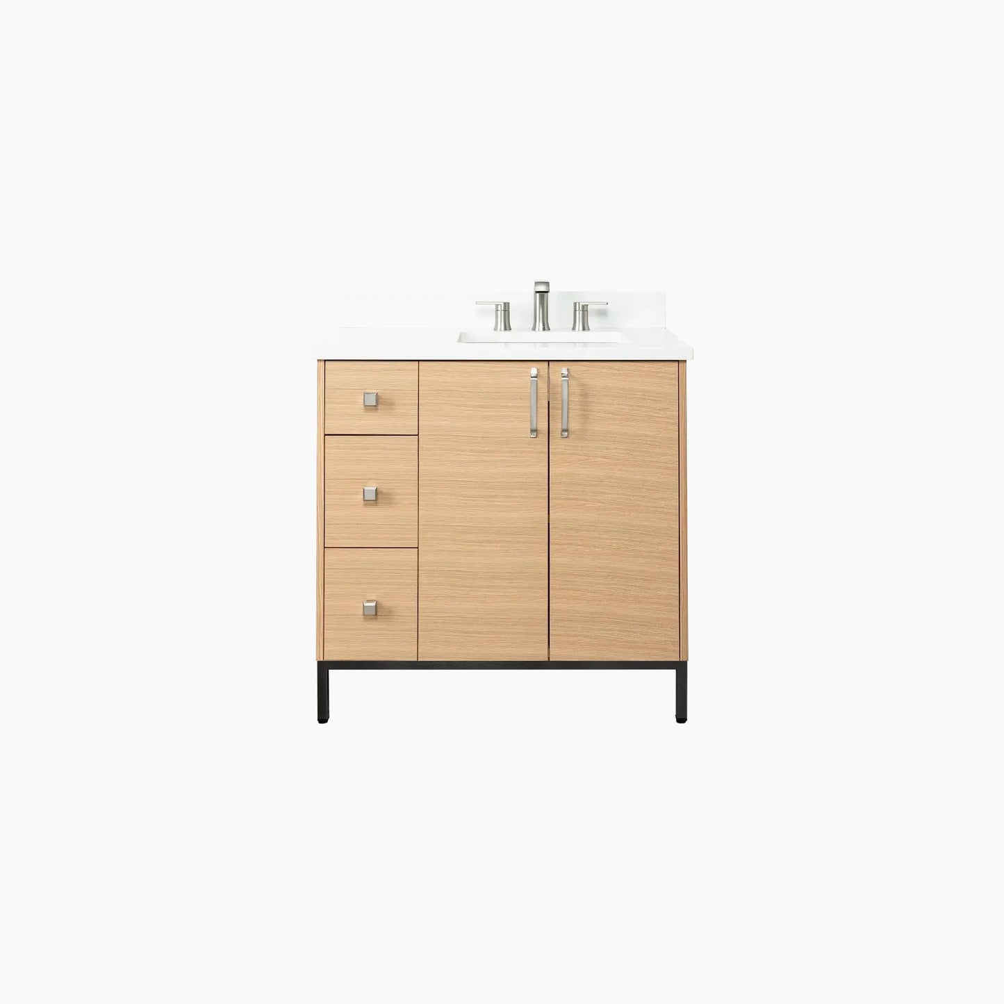 
                  
                    Ashbury 36" Natural White Oak Bathroom Vanity, Right Sink
                  
                