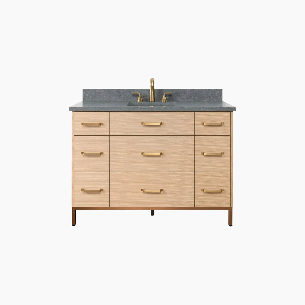 
                  
                    Ashbury 48" Natural White Oak Bathroom Vanity - All Drawers
                  
                
