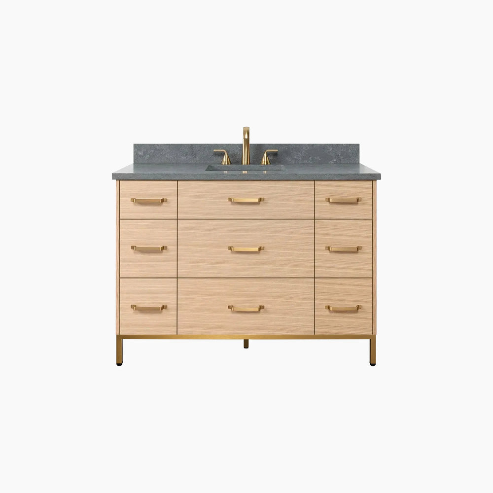 
                  
                    Ashbury 48" Natural White Oak Bathroom Vanity - All Drawers
                  
                