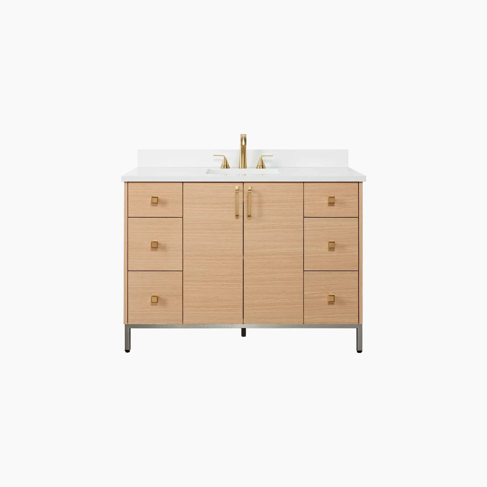 
                  
                    Ashbury 48" Natural White Oak Bathroom Vanity
                  
                