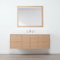 
                  
                    Ashbury SLIM 60" Wall Mount Natural White Oak Bathroom Vanity Teodor Bathroom Vanity Canada
                  
                