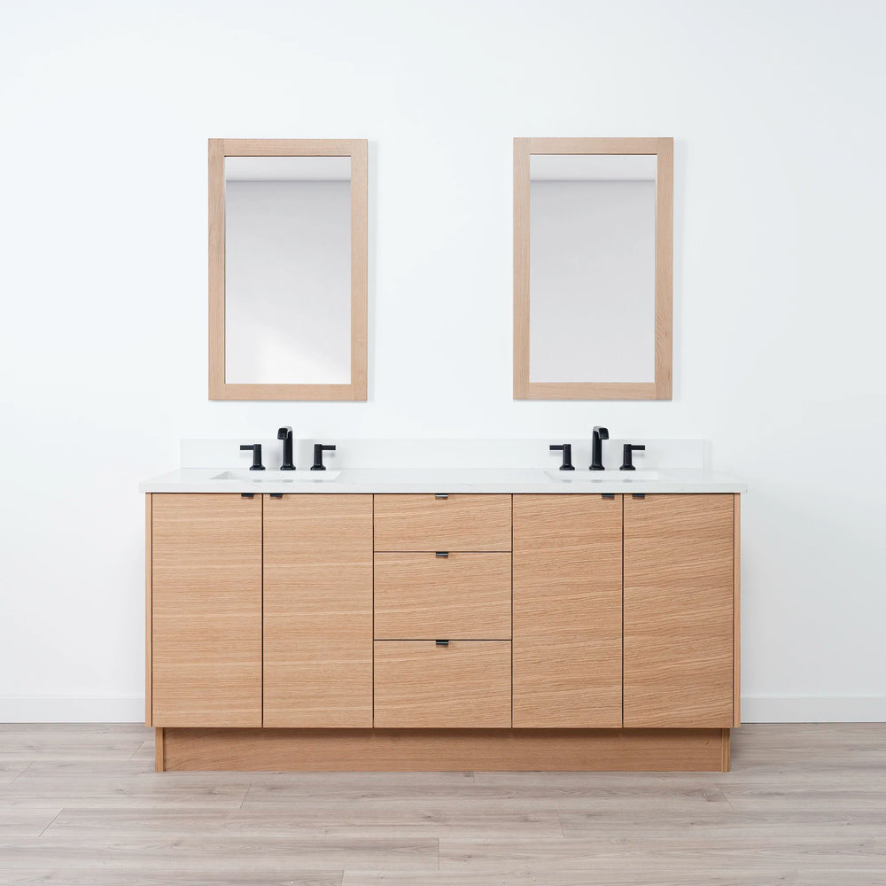 
                  
                    Ashbury 72" Natural White Oak Bathroom Vanity, Double Sink
                  
                