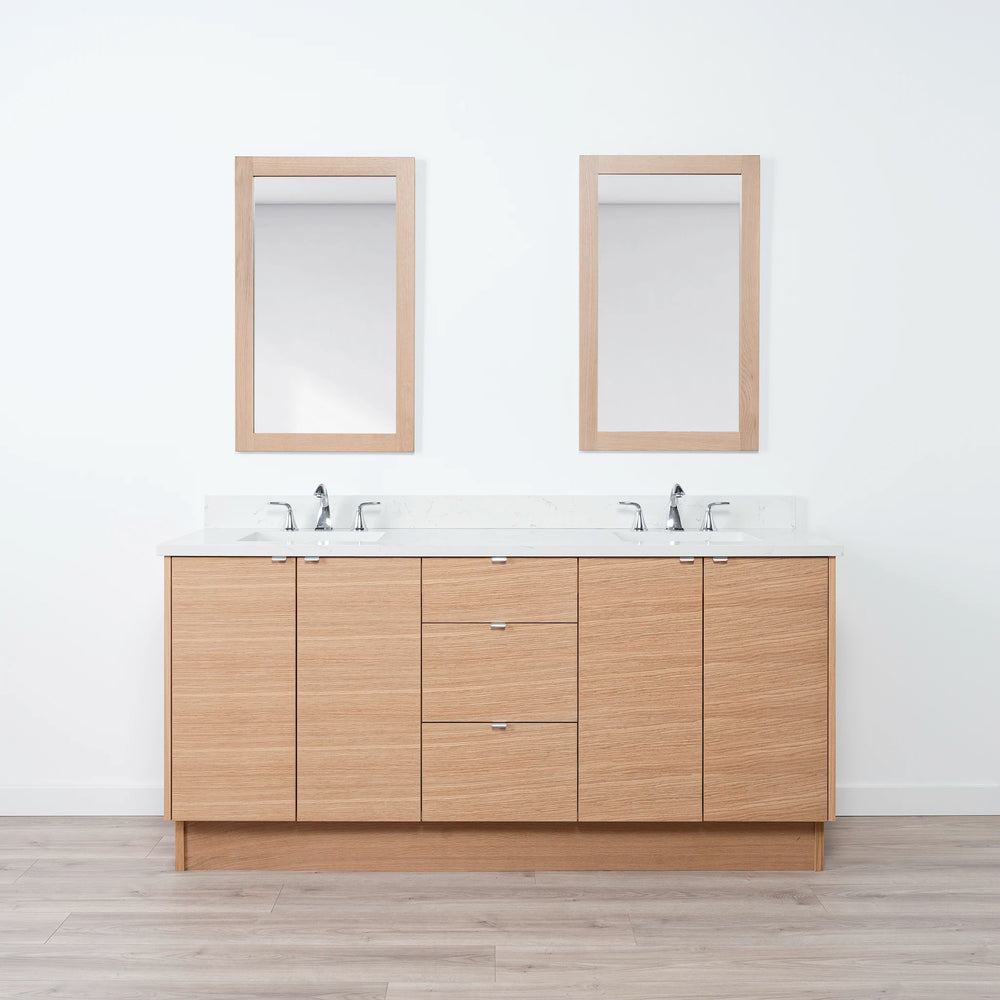 
                  
                    Ashbury 72" Natural White Oak Bathroom Vanity, Double Sink
                  
                
