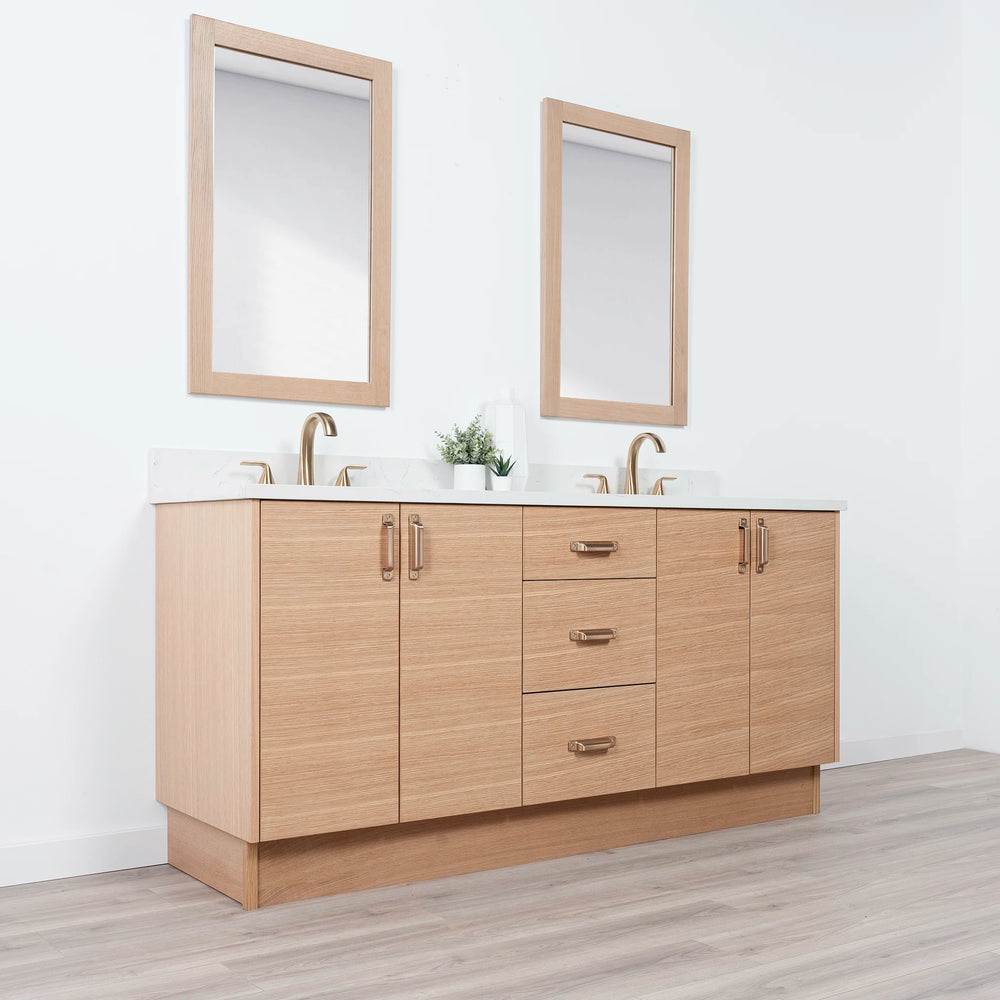 
                  
                    Ashbury 72" Natural White Oak Bathroom Vanity, Double Sink
                  
                