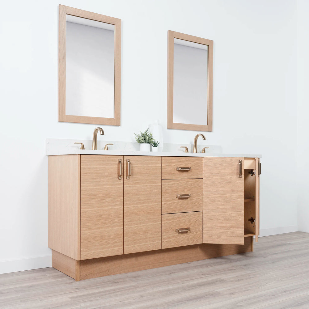 
                  
                    Ashbury 72" Natural White Oak Bathroom Vanity, Double Sink
                  
                