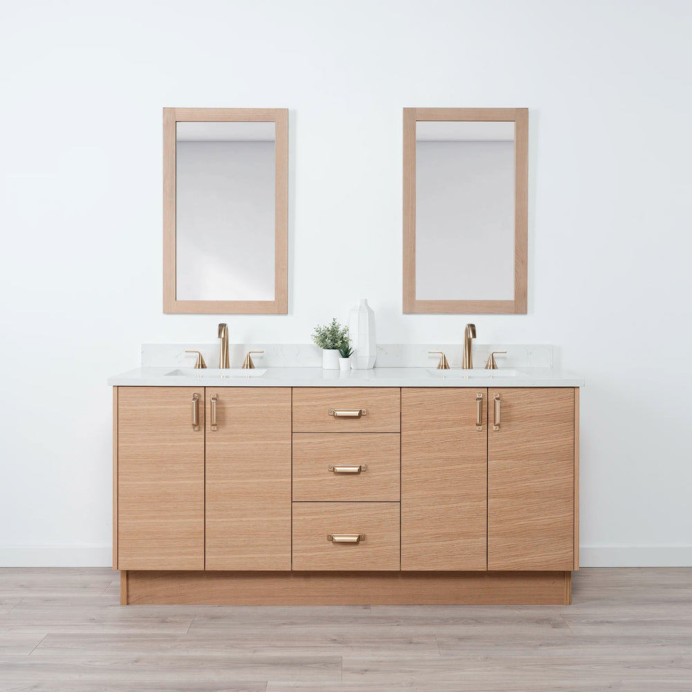 
                  
                    Ashbury 72" Natural White Oak Bathroom Vanity, Double Sink
                  
                