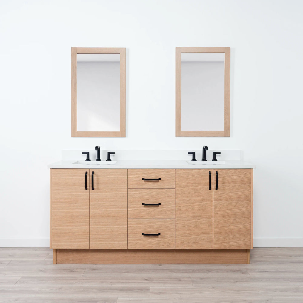 
                  
                    Ashbury 72" Natural White Oak Bathroom Vanity, Double Sink
                  
                