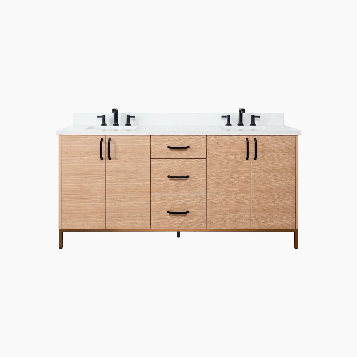 
                  
                    Ashbury 72" Natural White Oak Bathroom Vanity, Double Sink
                  
                