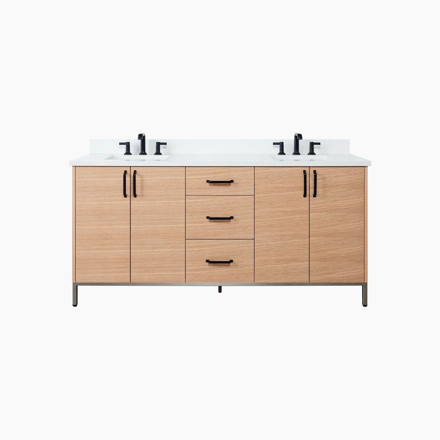 
                  
                    Ashbury 72" Natural White Oak Bathroom Vanity, Double Sink
                  
                