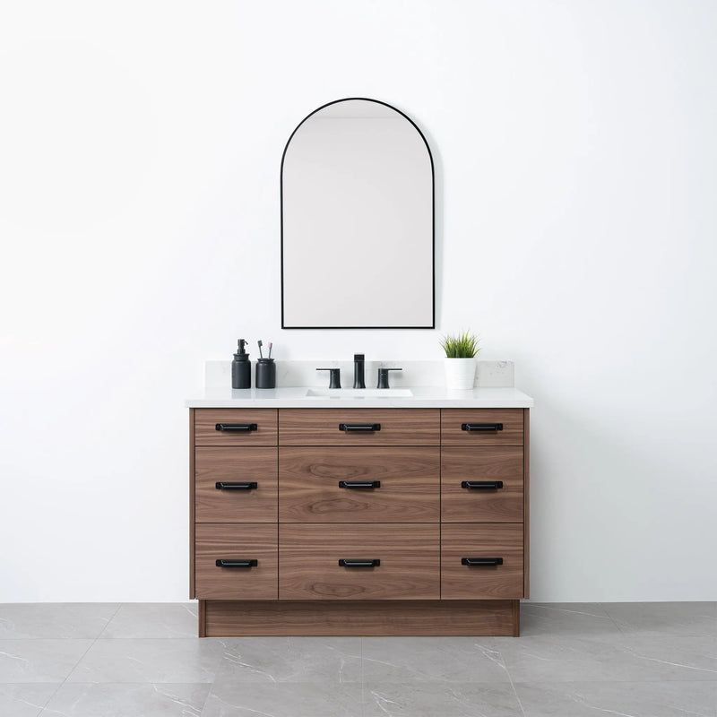 Asher 48", Teodor® Modern American Black Walnut Vanity Teodor Bathroom VanityCanada