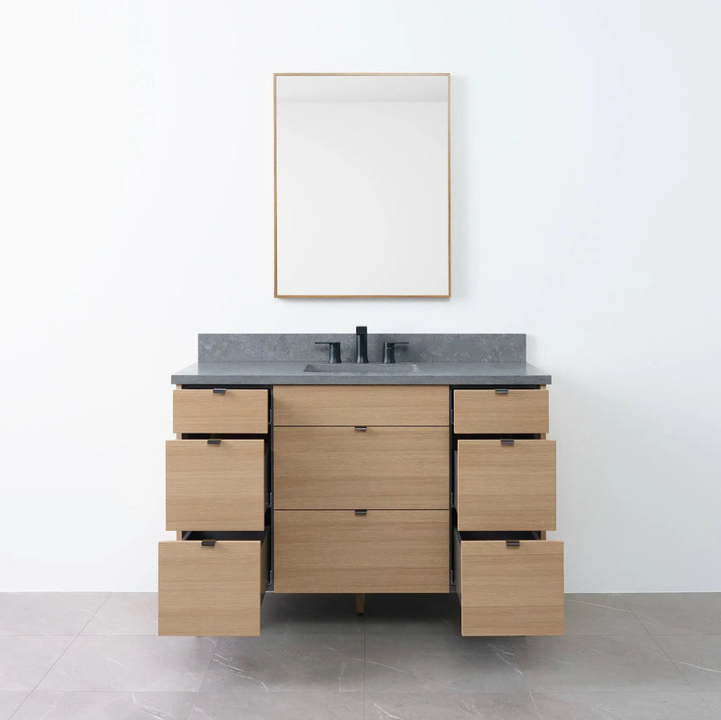 Asher 48", Teodor® Natural White Oak Vanity Teodor Bathroom VanityCanada