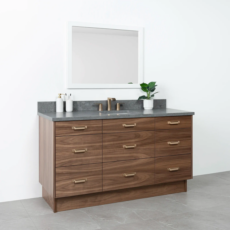 Asher 60", Teodor® Modern American Black Walnut Vanity Teodor Bathroom VanityCanada
