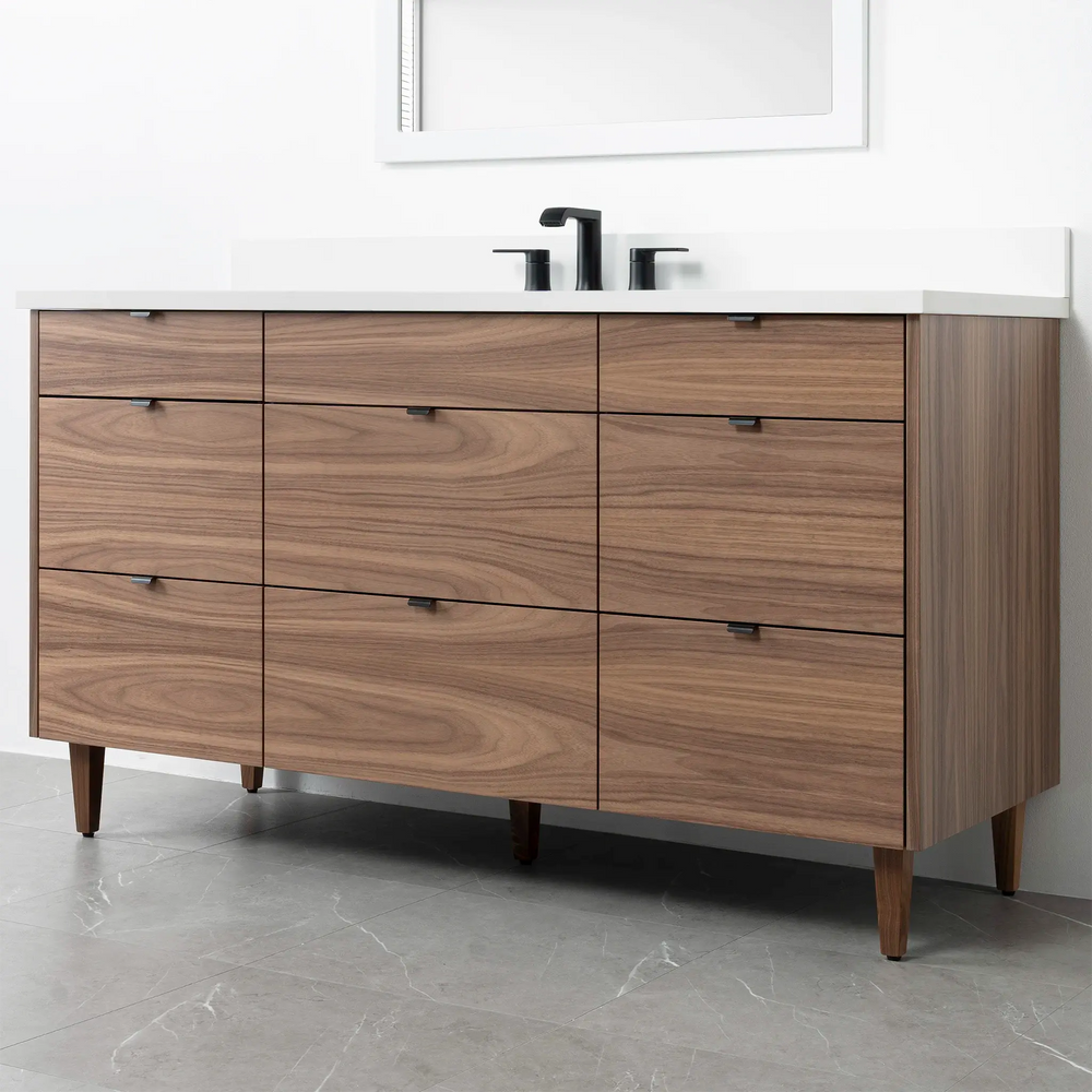 
                  
                    Asher 60", Teodor® Modern American Black Walnut Vanity Teodor Bathroom VanityCanada
                  
                