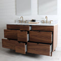 
                  
                    Asher 60" American Black Walnut Bathroom Vanity, Double Sink
                  
                