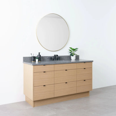 Asher 60", Teodor® Natural White Oak Vanity Teodor Bathroom VanityCanada