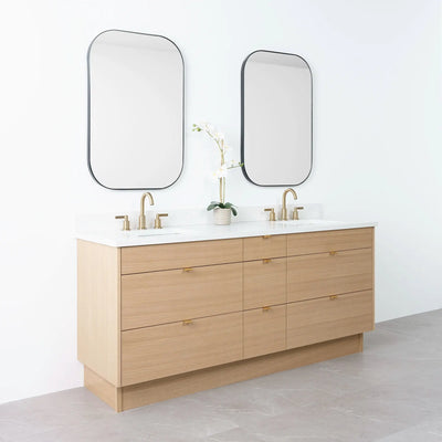 Asher 72", Teodor® Natural White Oak Vanity, Double Sink Teodor Bathroom VanityCanada