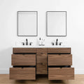 
                  
                    Asher SLIM, 60" Teodor® Modern American Black Walnut Vanity, Double Sink Teodor Bathroom VanityCanada
                  
                