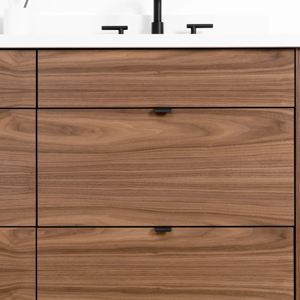 
                  
                    Asher SLIM, 60" Teodor® Modern American Black Walnut Vanity, Double Sink Teodor Bathroom VanityCanada
                  
                