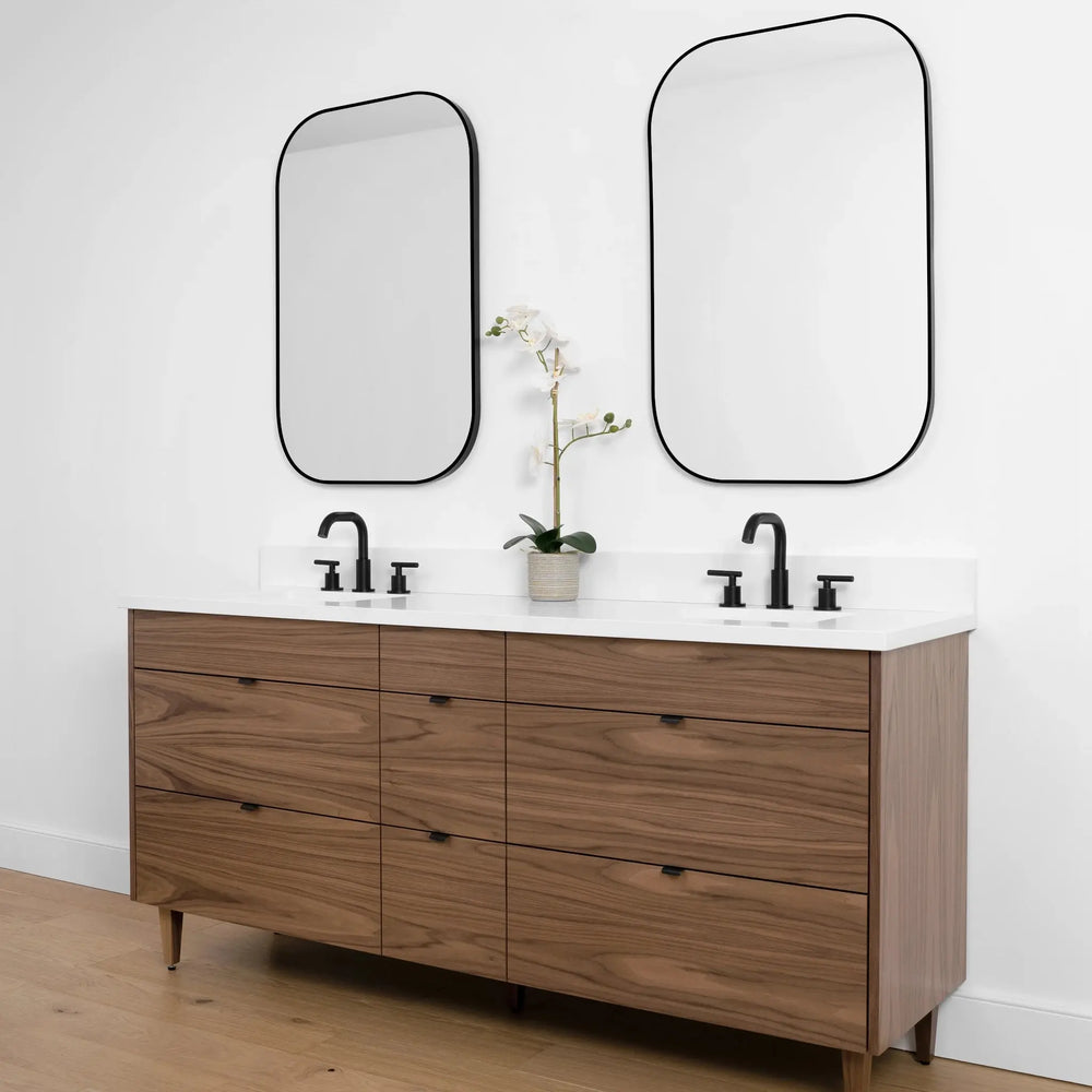 
                  
                    Asher SLIM, 72" Teodor® Modern American Black Walnut Vanity, Double Sink Teodor Bathroom VanityCanada
                  
                