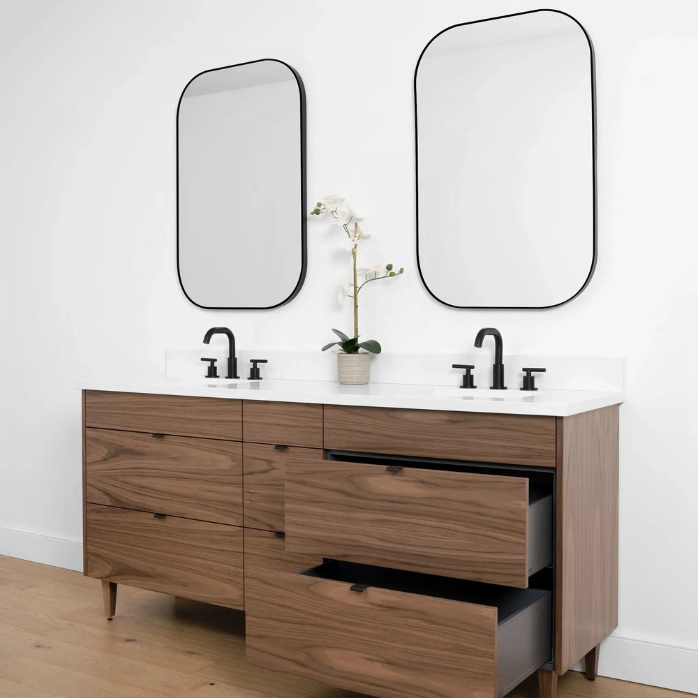 
                  
                    Asher SLIM, 72" Teodor® Modern American Black Walnut Vanity, Double Sink Teodor Bathroom VanityCanada
                  
                
