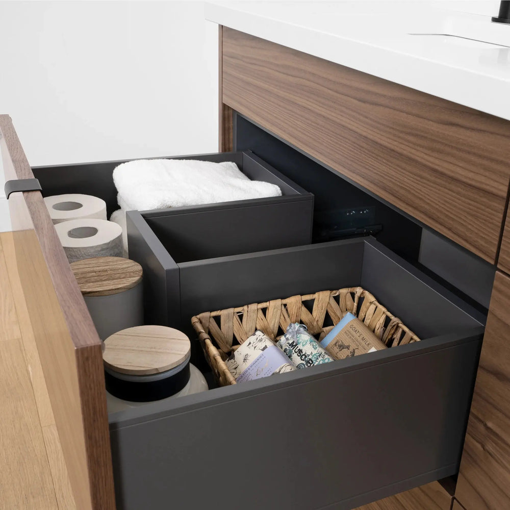 
                  
                    Asher SLIM, 72" Teodor® Modern American Black Walnut Vanity, Double Sink Teodor Bathroom VanityCanada
                  
                