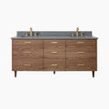 
                  
                    Asher SLIM 72" American Black Walnut Bathroom Vanity, Double Sink
                  
                