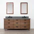
                  
                    Asher SLIM 72" American Black Walnut Bathroom Vanity, Double Sink
                  
                