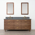 
                  
                    Asher SLIM 72" American Black Walnut Bathroom Vanity, Double Sink
                  
                